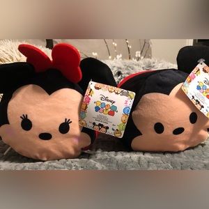 Mini Mickey and Minnie Mouse stackable plush toy